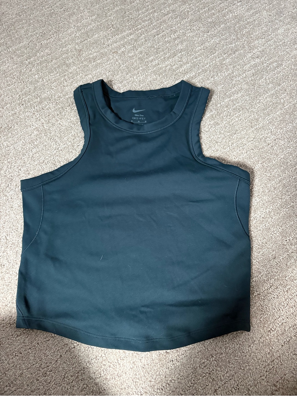 Nike Deep Teal High-Neck Crop Tank